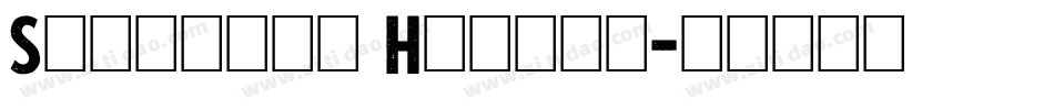 Slightly Hollow字体转换